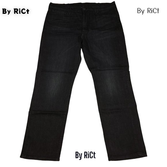 Levi's 541 Tapered Athletic Fit Men's Jeans Size 38x32 High Rise Zip Black Denim - Picture 1 of 11